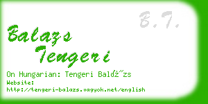 balazs tengeri business card